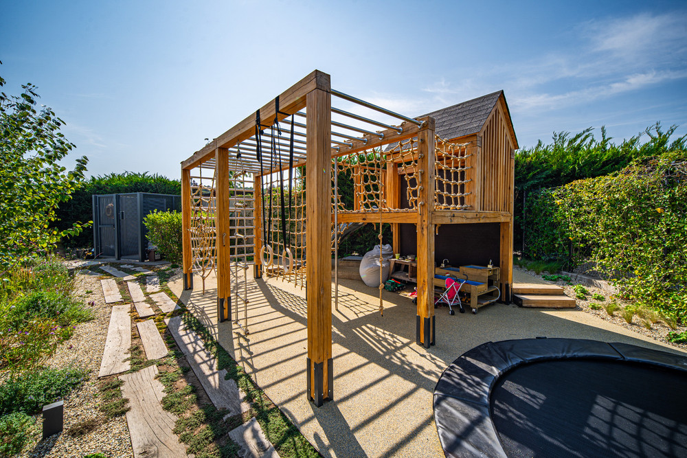 Herné prvky / workout dubové do záhrady