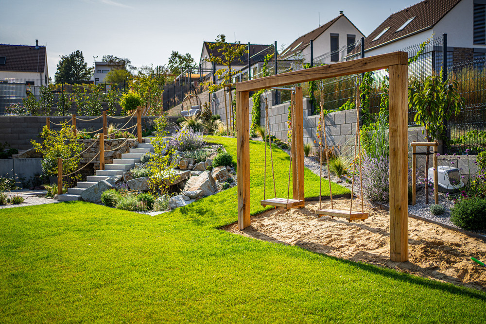 Herné prvky / workout dubové do záhrady