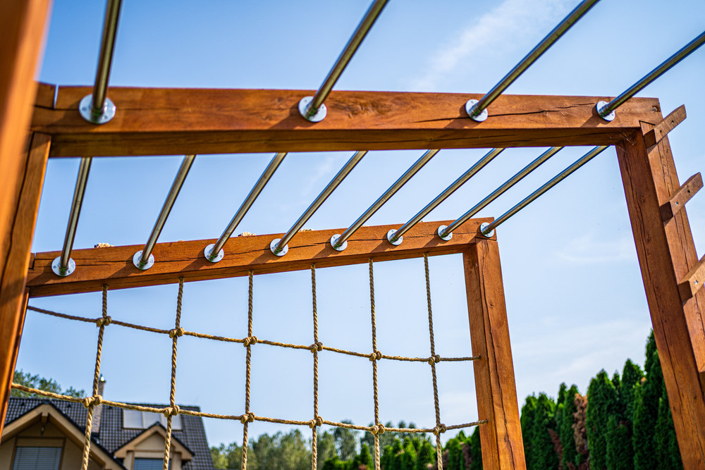 Herné prvky / workout dubové do záhrady